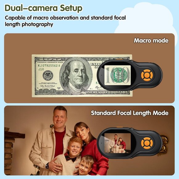 2-in-1 Microscope & Camera for Adults Kids with Dual Lens Photo & Video Digital - Picture 5 of 7